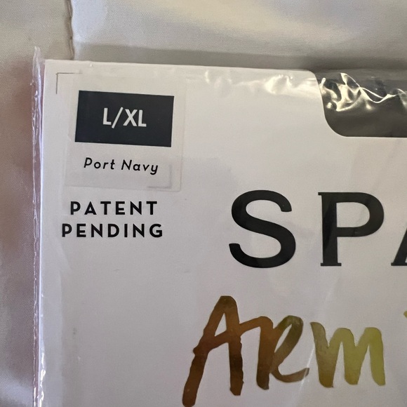 SPANX Arm Tights, sold out everywhere! Size L/XL, color Port Navy - Picture 3 of 8
